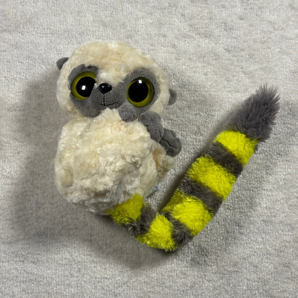 NWT Aurora World YooHoo & Friends Bush Baby Plush Large Green Yellow Tail
